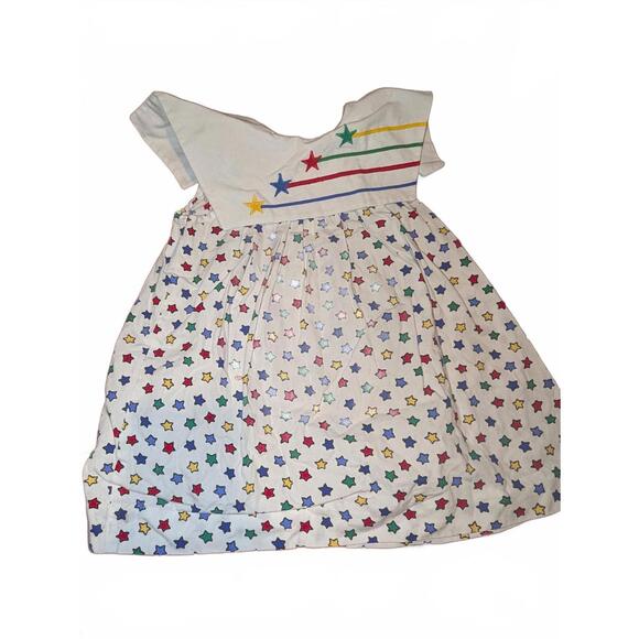 Vintage Melissa Jackson Girls' Star Print Dress 3T - Picture 1 of 3